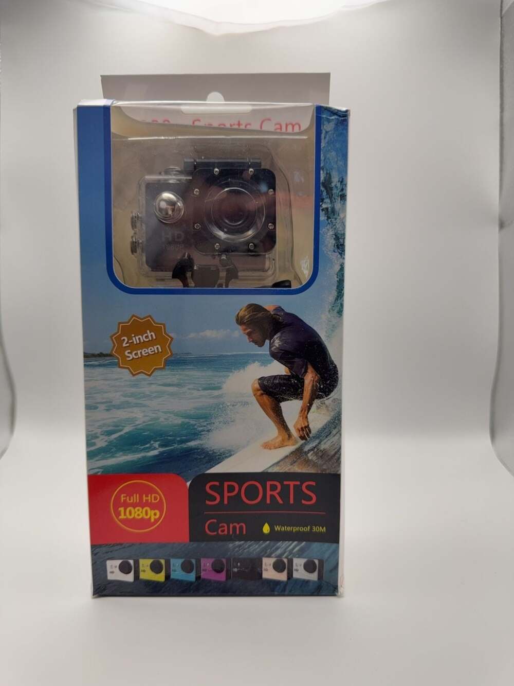 Generic Full HD 1080p Waterproof Sports Action Camera with 2-inch Screen
